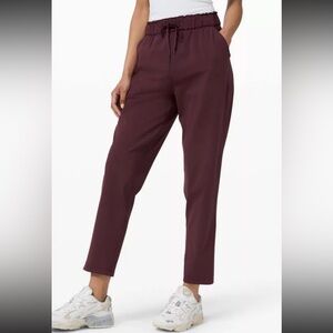 Lululemon Stretch High Rise Pant, Cassis, size 4. Pant style. Amazing condition.